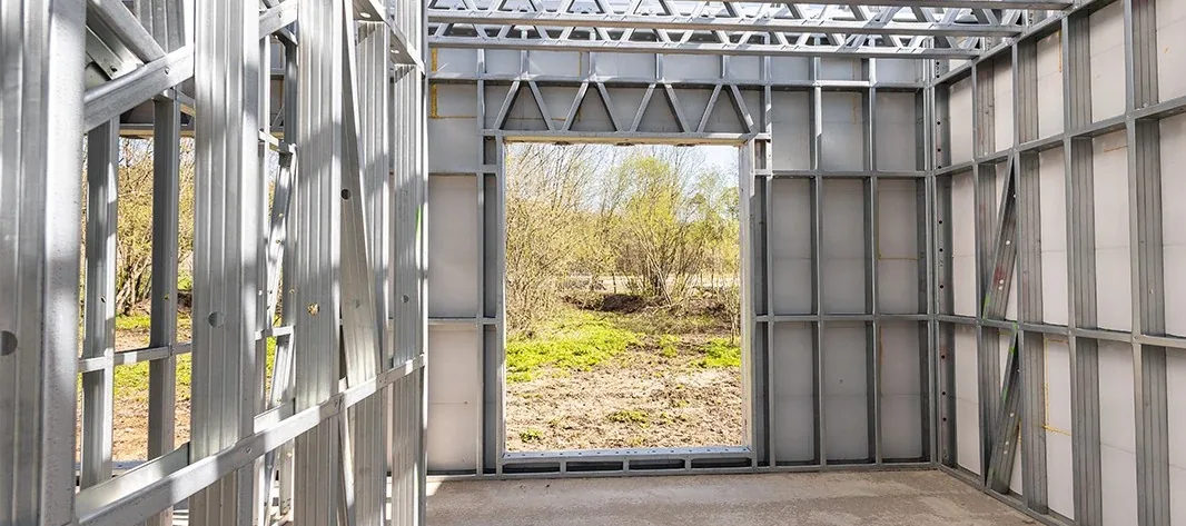 Light gauge steel load-bearing wall frames with window openings