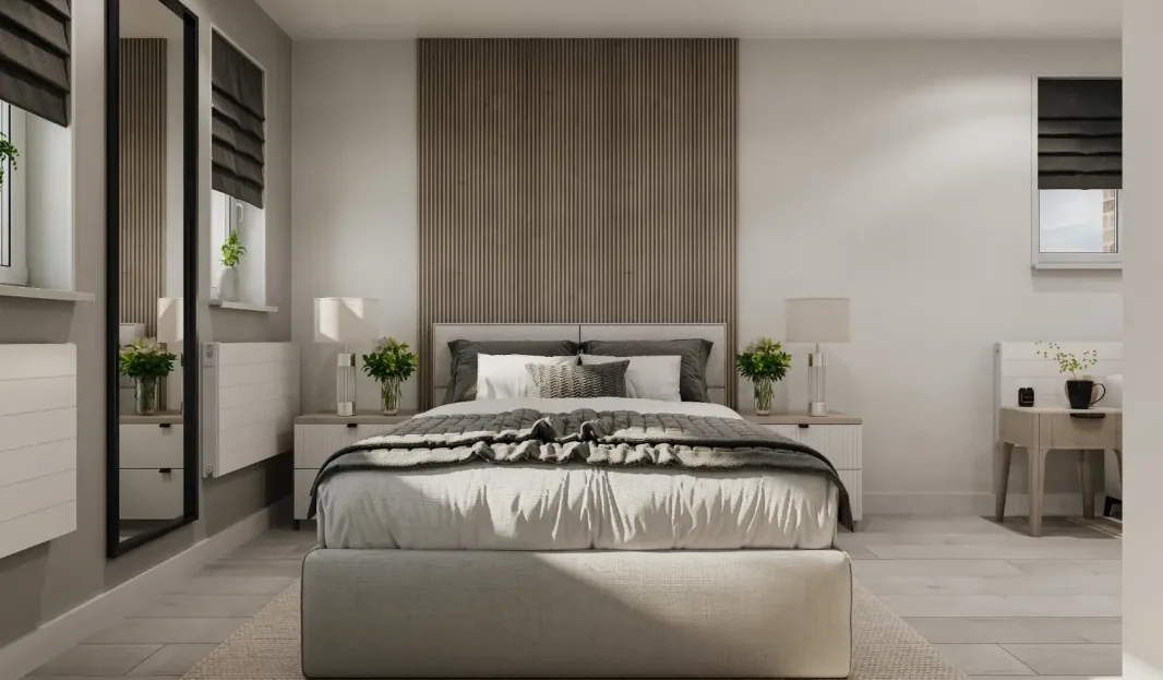 Cornmow Drive, NW10, bedroom interior visual