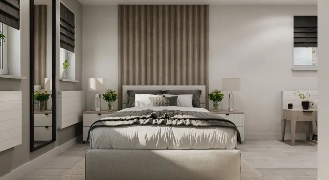 Cornmow Drive, NW10, bedroom interior visual