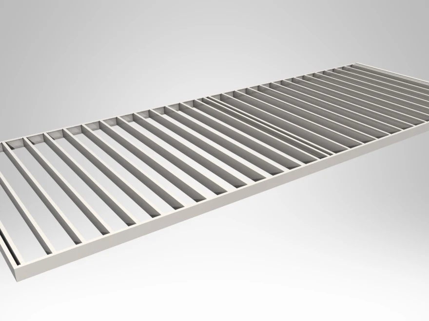 3D render of a light gauge steel floor cassette